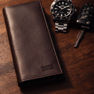 Premium Genuine Leather Long Wallet For Men & Women – 12 Card Slots | Mobile Pocket | Stylish Long Purse