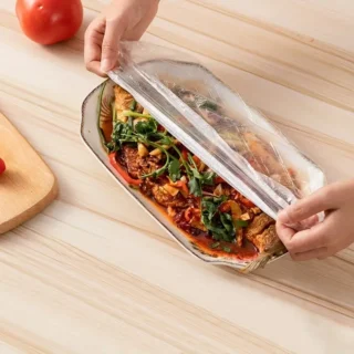( 2 in 1 ) stack- up shelf and  disposible food bag   (100 pieces) (random color)