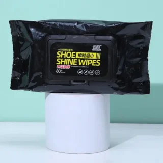 Disposable Shoe Cleaning Wipes | Quick Shine Clean Wet Wipes (80 wipes in 1 packet)