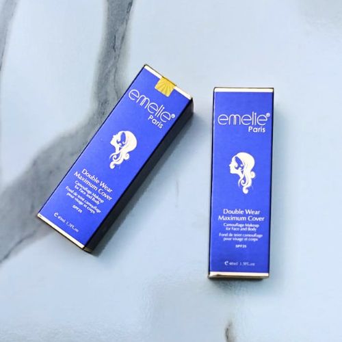 Emelie Double Wear Maximum Cover Foundation SPF25 – Face & Body – Shade 1