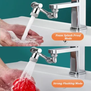 Rotation Faucet Sprayer Head Universal 1080°Rotatable Bathroom Washbasin Tap Splash Filter  Water Saving Bubbler Nozzle (Without Box)