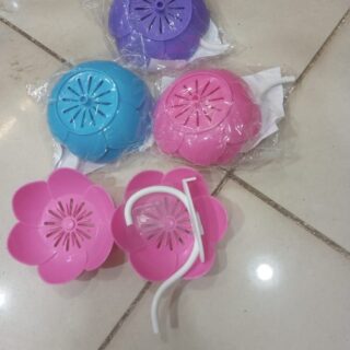 Wall Mounted Double Layer Lotus Flower Shaped Soap Holder (random color)