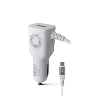 Diamond Car Charger with Built-in Micro Cable & LED Light | Car Charger - Micro Cable Charger