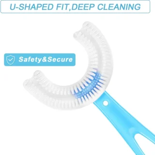 Big Size Baby Toothbrush Toddlers Teeth Cleaning Brush Kids U Shaped Toothbrush