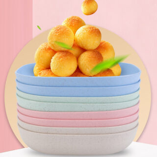 10Pcs Multi-function Eco-Friendly Colored Plastic Bone Dish Household 6 Inch Small Plate Small Dish Snack Cake Plate Table Garbage Plate Kitchen Accessories (Random Colours)