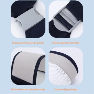 Baby Carrier, Ergonomic Baby Strap one Shoulder Labor-Saving Polyester Baby Half Wrapped Sling (Random Color)