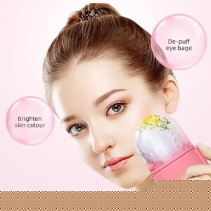 (plain design )Ice Roller for Face Ice Roller for Face Massager Face Ice Roller to Enhance Skin Glow Shrink &Tighten Pores Reusable Facial Ice Roller Face Ice Treatment (random color)