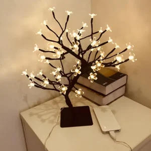 LED Cherry Blossom Bloom light Trees table Lamp