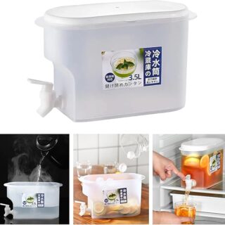 1.5 Litre Cold Kettle with Tap Fridge and Chilled Drink Jug Dispenser