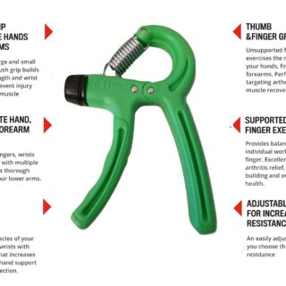 Simple Adjustable Hand Gripper Strengthener – Wrist & Forearm Workout Trainer - Random Color