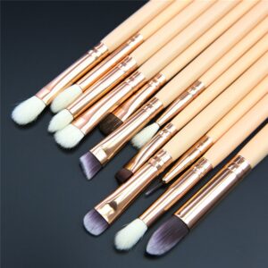 Make Up Eye Brushes Set, Lover Bar 15pcs Makeup Brush- with Travel Organizer  with pouch(random color)