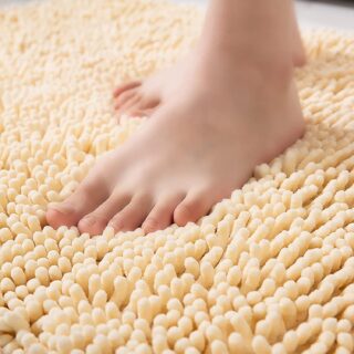 Nonslip water absorbent MicroFiber  door away mats 40x60cm (random color)