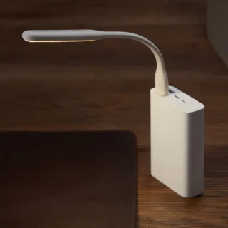 USB Fan Portable Adapter I LED USB Light Lamp Enhanced Version for Laptop Notebook Computer PC Power Bank  (random color)