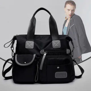 Splitter Handbag for Girls/Women Soft Large Capacity One-shoulder Shopping Bag
