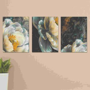 Set of 3 Wall Art Wooden Phototile Frames for Wall Decor