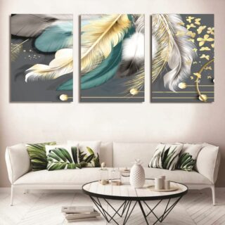 Set of 3 Wall Art Wooden Phototile Frames for Wall Decor