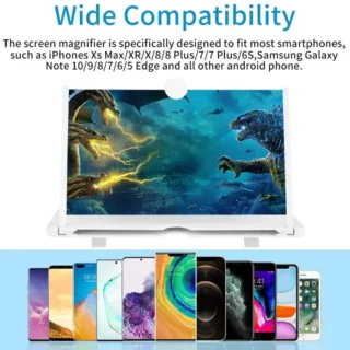 F3 Mobile Screen Magnifier | Enlarged Mobile Screen Amplifier Large Screen Eyes Protection - Size 220x180x9CM (Random Color)