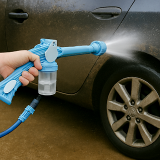 Jet Water Canon 8 In 1 Turbo Water Spray – For Car & Bike Washing, Gardening - Best Quality Water Spray ( Random Color )