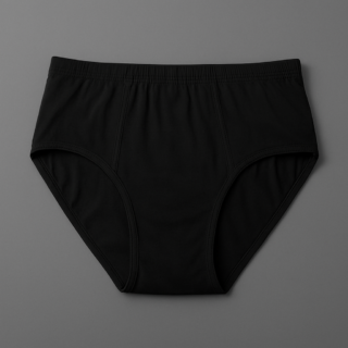 Jersey Plain Panty for Women – High Quality Soft & Lightweight Fabric, Black (S, M, L)