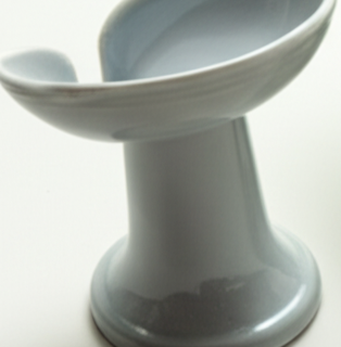 Ceramic Soap Holder with Drain – Elevated Design Bathroom Sink Dish for Bar Soaps