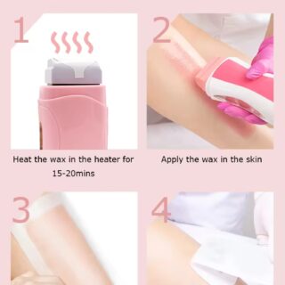Refill Wax for Women, Roll On Wax Refill for Hair Areas of the Body, Roller Waxing Hair Removal Depilatory Refill Wax with different flavour (1 Pc) (Random Flavors)