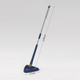 New Extended Triangle Mop 360 Twist Squeeze Wringing X-type Window Glass Toilet Bathrrom Floor Household Cleaning Ceiling Dusting – Each