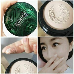 3 in 1 Makeup Deal  Sunisa Foundation Base 20g Waterproof Mushroom Head Air Cushion BB Cream Nude Liquid Foundations +yanqina 36H liner + 5 in 1 lipstick Pen