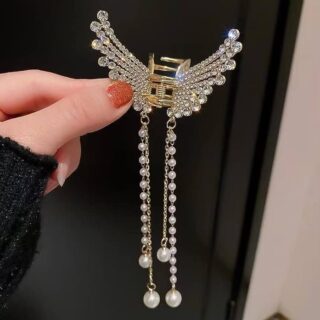 Beautiful Zircon korean Butterfly Hair Claw