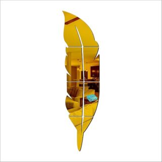 3d Acrylic Wall leaf Mirror reflection Room Decor