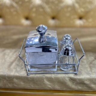 Sugar Pot and Pepper Cruet Set