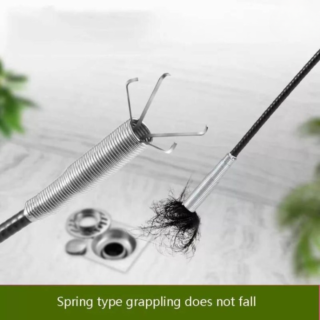 Stainless Steel Sink Wire | Drain Cleaner Wire Spring Sink Cleaning Stick (60cm)