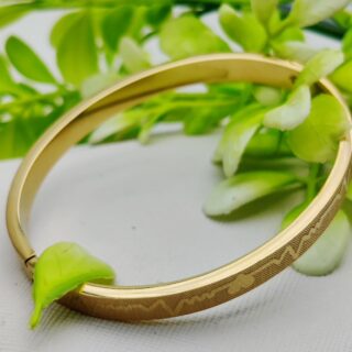 Adjustable Premium Heartbeat-Engraved Adjustable Cartier-Inspired Gold Bracelets | Best Quality Artificial Bracelet For Girls & Women | Bracelet For Every Occasion | Elegant Design ✨