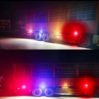 Red and Blue Flasher Light & dolphin light Universal Product For Car and Motorcycle
