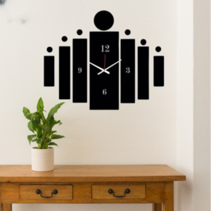 3d Tile Wall Clock  | Wooden Tile Wall Clock Frame wall Art  | Wall decoration | Decor For Home Wall Decoration Attractive Wooden Wall Art