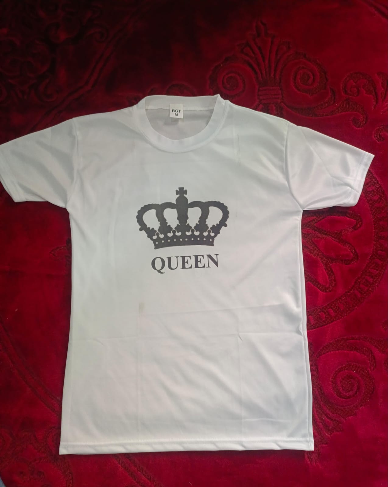 King & Queen Style White T-Shirt - King & Queen Design T-Shirts – Best Quality T-Shirts For Girls | T-Shirt For Women - T-Shirt For Boy | T-Shirt For Men | King T-Shirts | Queen Design T-Shirt