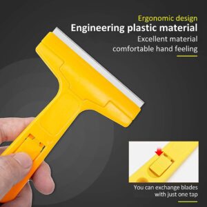 Heavy-Duty Razor Blade Scraper Tool for Removing Labels, Stickers, Caulk, Adhesive & Paint – Multipurpose Cleaning Tool for Glass, Tiles & Smooth Surfaces | Wall Scraper |Scraper With Blade |