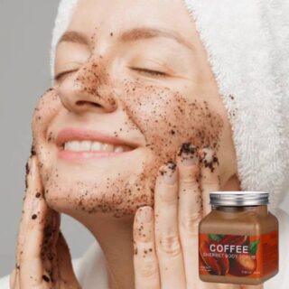 Pack Of 02 | WOKALI Coffee Sherbet Body Scrub 350ml-WKL692 - Exfoliating & Hydrating Coffee Scrub