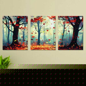 Set of 3 Wall Art Wooden Phototile Frames for Wall Decor
