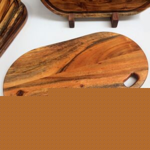 Premium Oblong Acacia Wood Chopping Board – 17 x 9 x 2 Inches