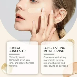 Kashees Eventone High Coverage Foundation – Full Coverage Matte Creamy Foundation for Flawless Skin – Lightweight, Long-Lasting (24H) Makeup Base for All Skin Types – Bridal, Party & Daily Wear - 20ml