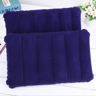 Travel Combo Deal - Travel Portable comfortable Inflatable Air Pillow Cushion & Portable Toothbrush Holder Case ( Random color )