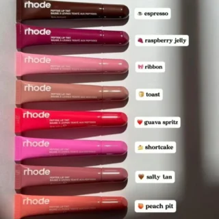 8 Colors Rhode Lip Care Series | Tinted Lip Balm | Lasting Moisturizing Blushes | Hydrated Lip Gel Oil | Pout Lips Long-acting Lip Treatment(1 pc)